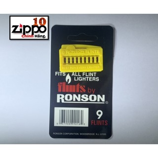 Đá lửa Ronson Vỉ 9 viên màu đỏ mềm - Dùng cho các loại hộp quẹt bật lửa