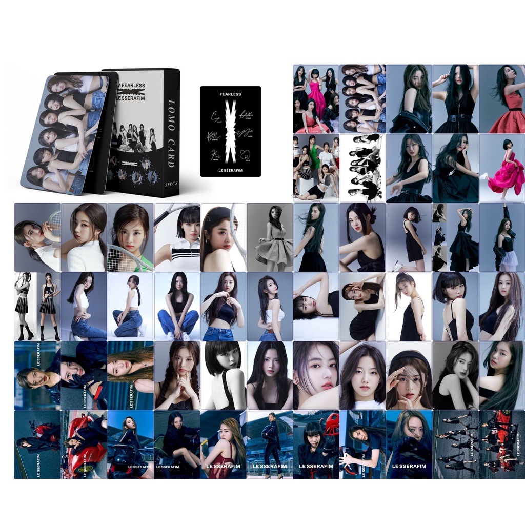 LESSERAFIM Album ANTIFRAGILE Photocard FEARLESS Lomo Card Postcard