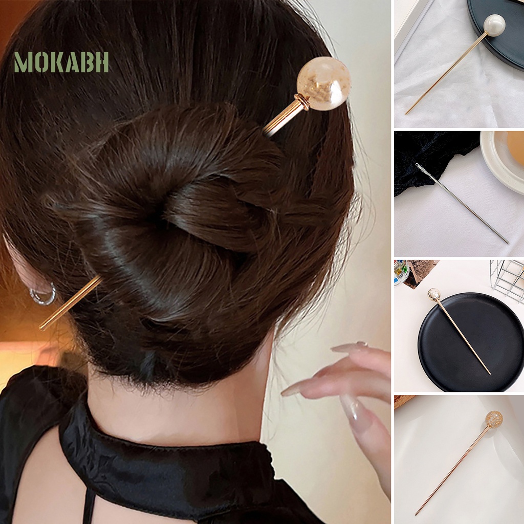 Kẹp Tóc Kim Loại Thiết Kế Đơn Giản Thanh Lịch Phong Cách Hàn Quốc