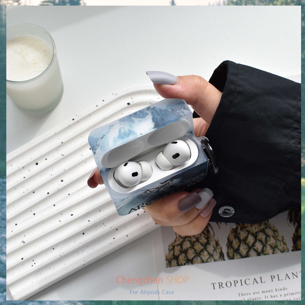 Vỏ Bảo Vệ Hộp Sạc Tai Nghe AirPods Pro2 2022 AirPods3 Hình Vuông Phong Cách Mới