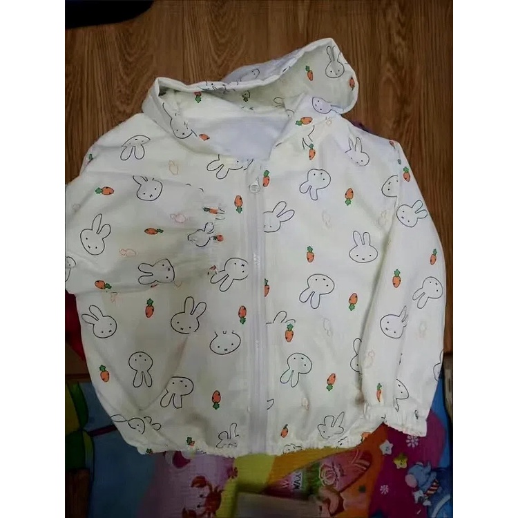 Áo Khoác Mỏng In Họa Tiết Dễ Thương Phong Cách Hàn Quốc Cho Bé Gái