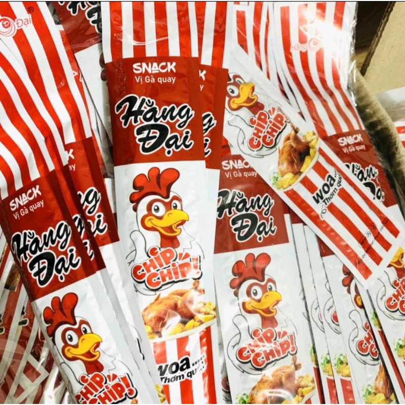 1 bịch 30gói Snack Bim Bim gà quay chíp chíp Hằng Đại