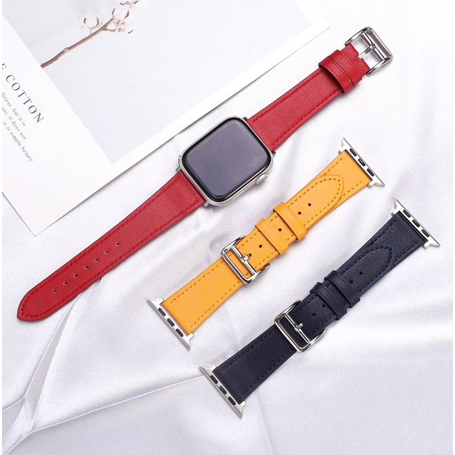 Dây Da AppWatch Thời Trang Sang Trọng Khóa Thép 316L Dành Cho Series SE 6 | 5 | 4 | 3 | 2 | 1