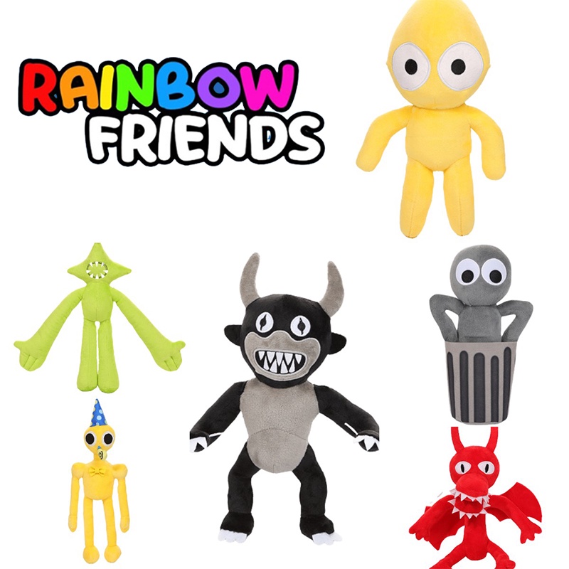 Đồ chơi búp bê quái vật game Roblox Rainbow Friends Villain nhồi bông tay dài mềm mại phù hợp làm quà tặng giáng sinh