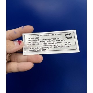 Tem thông số wave alpha 2004