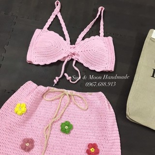 set bikini len móc cho nữ . kèm feedback của khách( nhận làm theo yêu cầu)