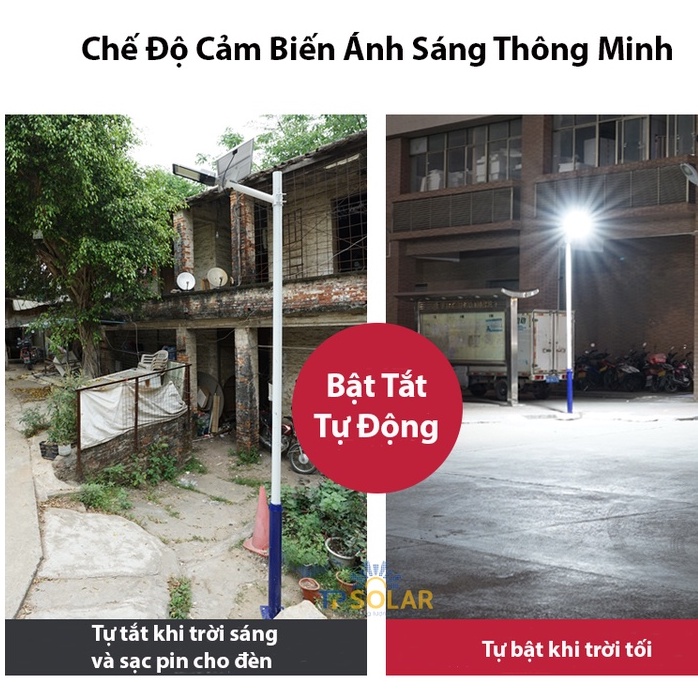 Đèn Bàn Chải Năng Lượng Mặt Trời TP Solar TP-C300N Công Suất 300W Chống Nước IP67, Bảo Hành 3 Năm TPSOLAR