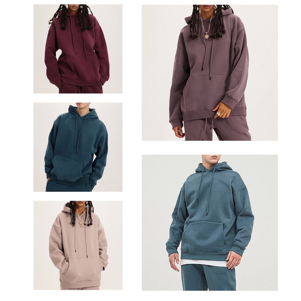 330G Hoodie Lót Bông Cao Cấp "12 Màu Tối" - Form Unisex Định Lượng 330gsm - Áo Hoodie Dầy Dặn Nam Nữ Mùa Đông 2022