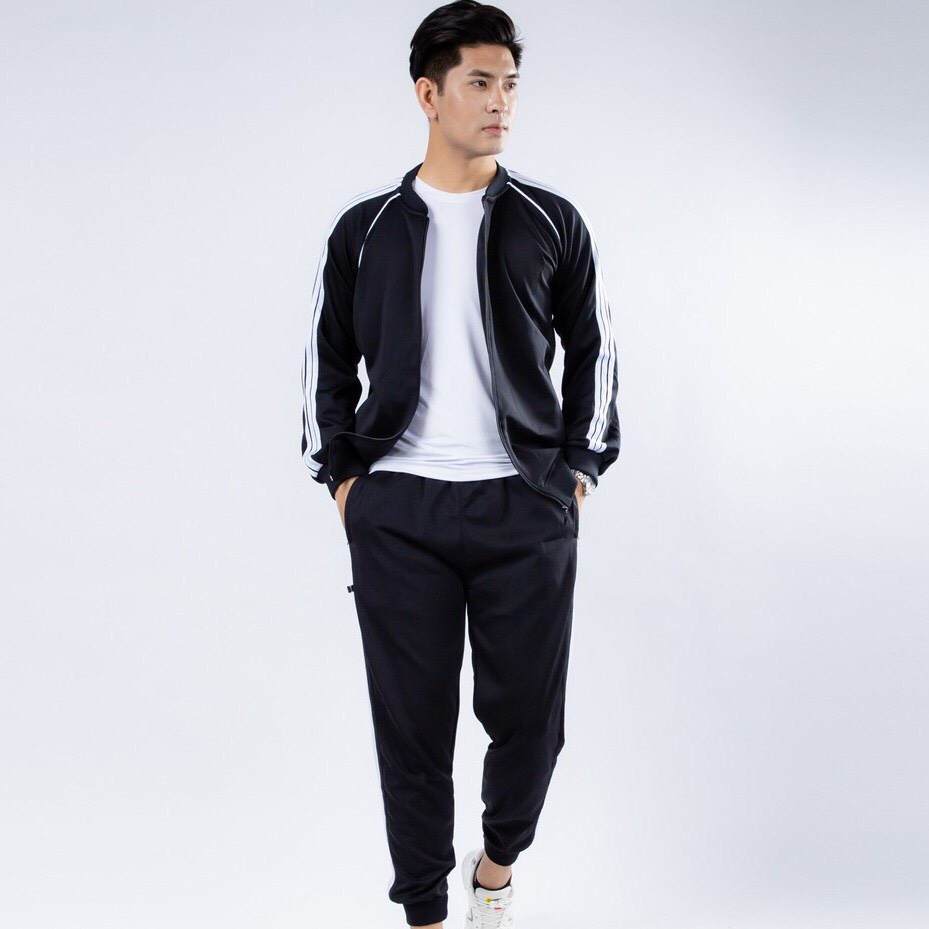 Bộ thu đông nam nữ bomber 3 sọc trẻ trung BD01