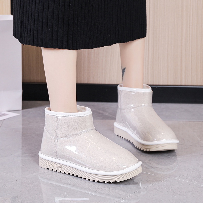 Giày Bốt Cổ Cao Đến Mắt Cá Chống Trượt Không Thấm Nước Thời Trang Cho Bạn Gái