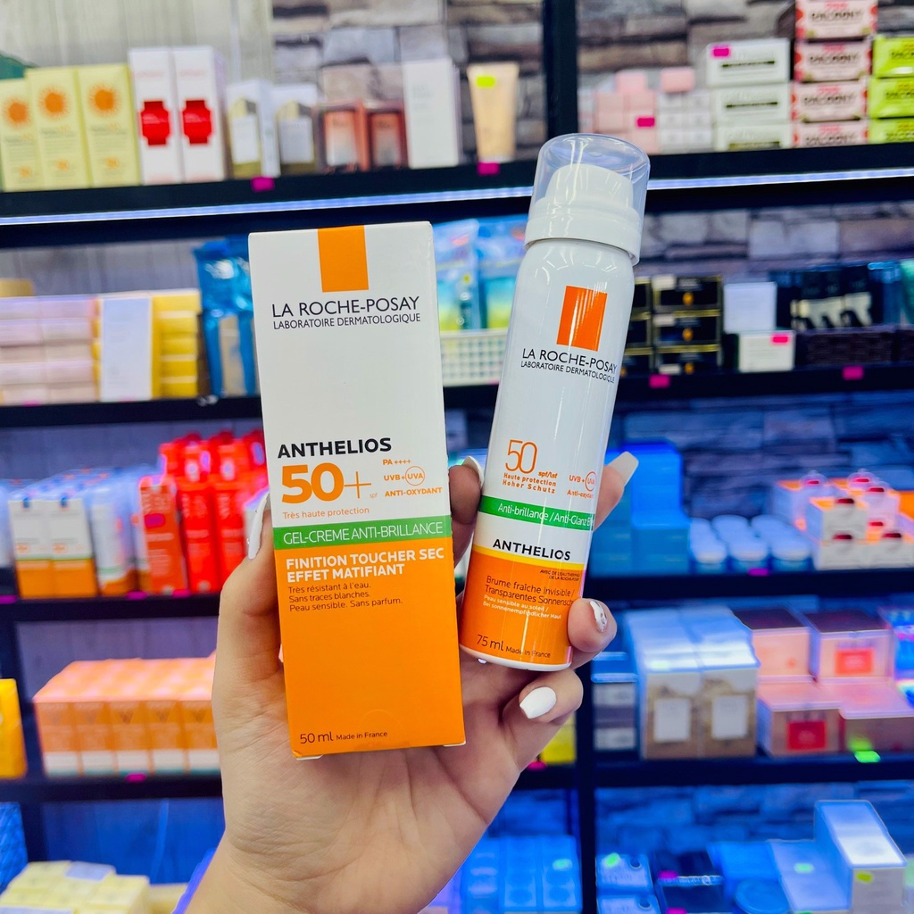 Xịt Chống Nắng Kiểm Soát Dầu Nhờn LA ROCHE-POSAY Anthelios Anti-Shining Invisible Fresh Mist SPF 50 - 75ml