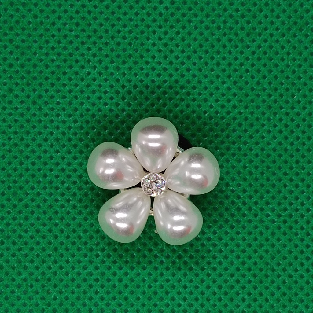 Hoa Trân Châu Đường Kính 2.5cm Phụ Kiện Trang Trí Dép Cross Sticker, Jibbitz, Charm 3D Trang Trí Dép Sục, Gắn Dép Cross