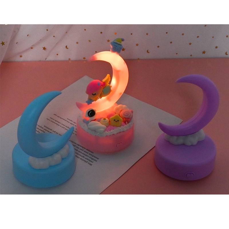 Đèn Ngủ Ánh Trăng Vật Liệu Sáng Tạo Trang Trí DIY Handmade