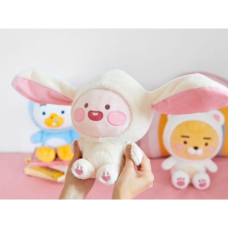 Gấu bông đào cosplay thỏ tai giựt phiên bản mùa đông chính hãng