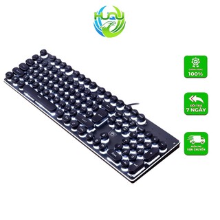 Bàn Phím Có Dây Huqu K100- Đèn Led Nhiều Màu Phím Bấm Siêu Êm .