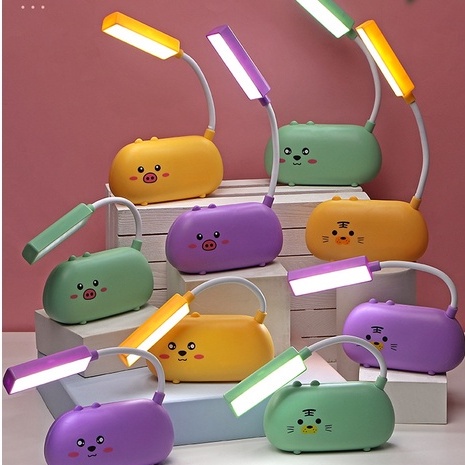 Đèn Led Chống Cận Để Bàn Cute Sạc Pin Hình Thú Nằm Đáng Yêu Cho Bé MS03