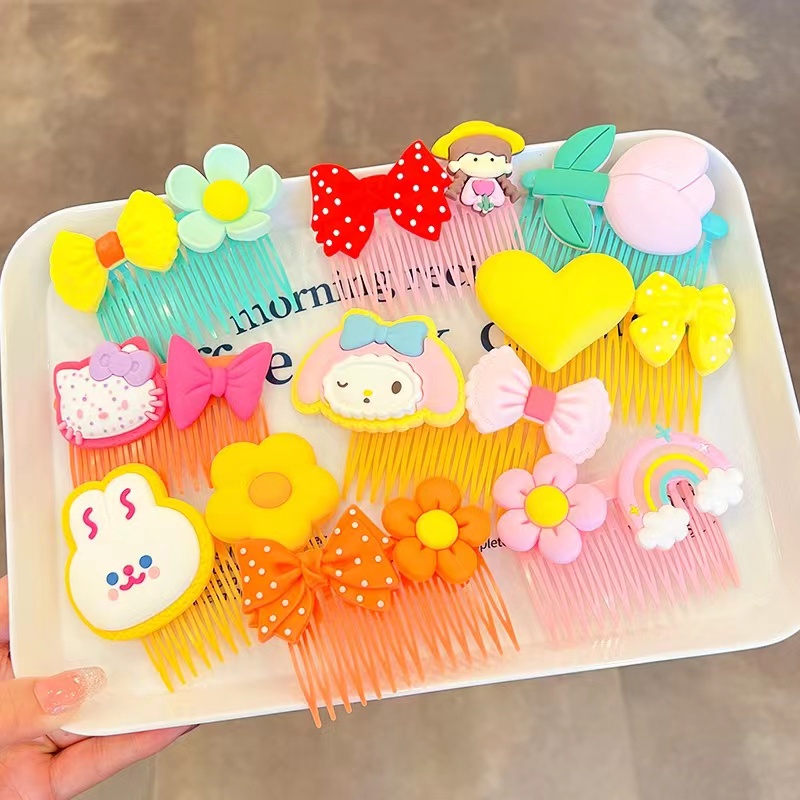 Lược Cài Tóc Đính Nơ Xinh Xắn Cho Bé Gái