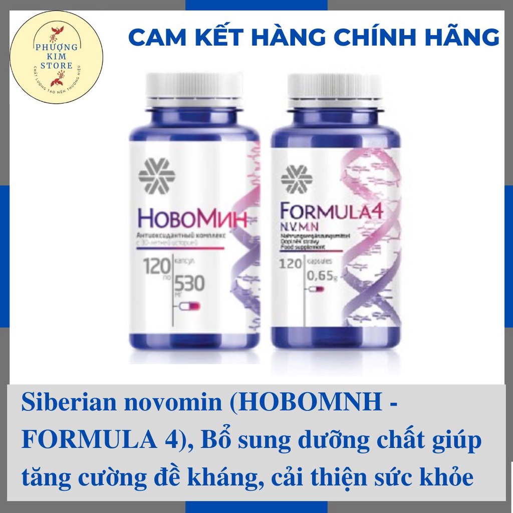 [CHÍNH HÃNG ]- Siberian novomin (HOBOMNH - FORMULA 4), Bổ sung dưỡng chất giúp tăng cường đề kháng, cải thiện sức khỏe