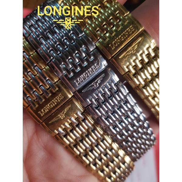 Dây LONGINES đúc đầu bằng 18 lắp cho đồng hồ nam