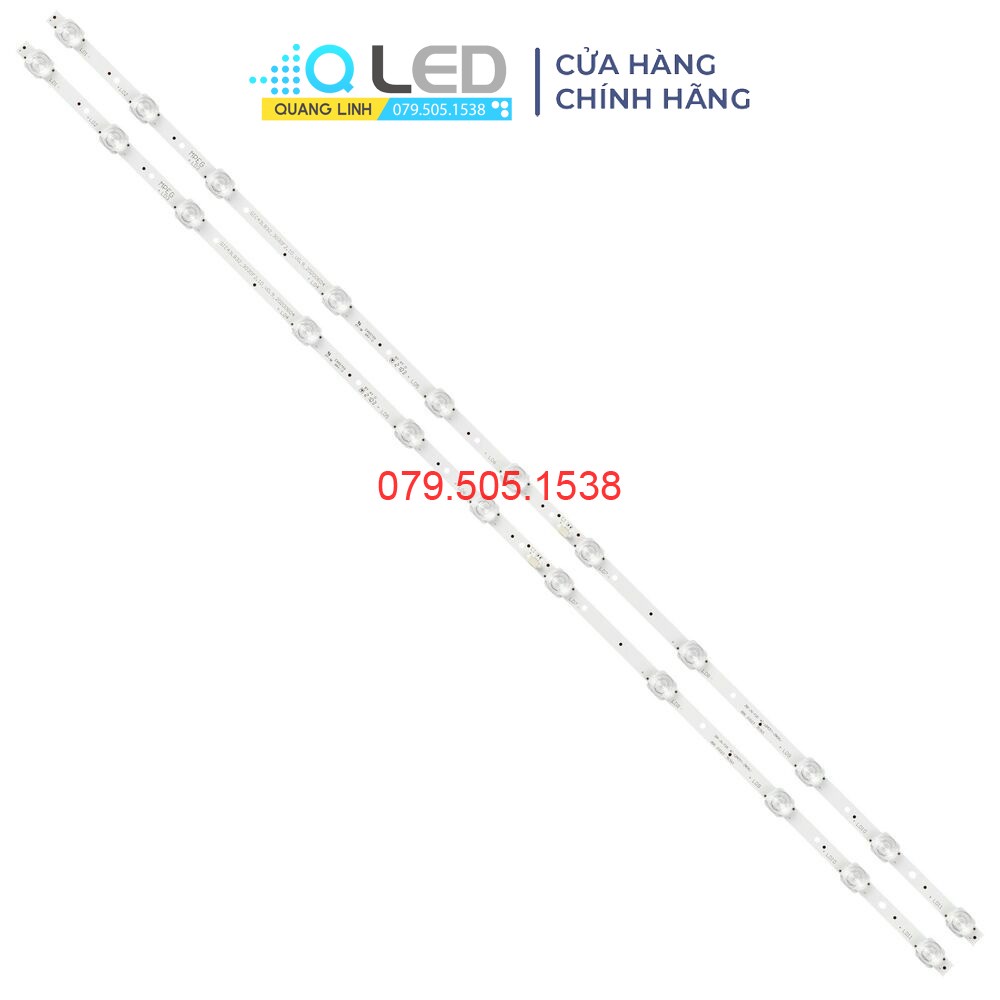 THANH LED TIVI TCL 43S6500 43S6800 43P8 43P65 MỚI 100% HÀNG ZIN HÃNG, BỘ 2 THANH, MỖI THANH 11 BÓNG 6V, DÀI 80,4cm