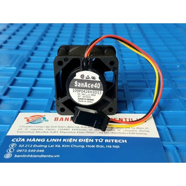 [ 1 Chiếc ] 109P0424H3D13 SanAce40 24V 0.095A 40x40x27mm