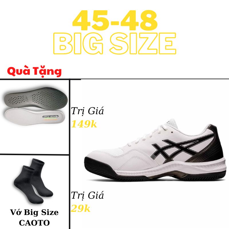 Trắng Đen Big Size - Giày Thể Thao Big Size Nam 45 46 47 48