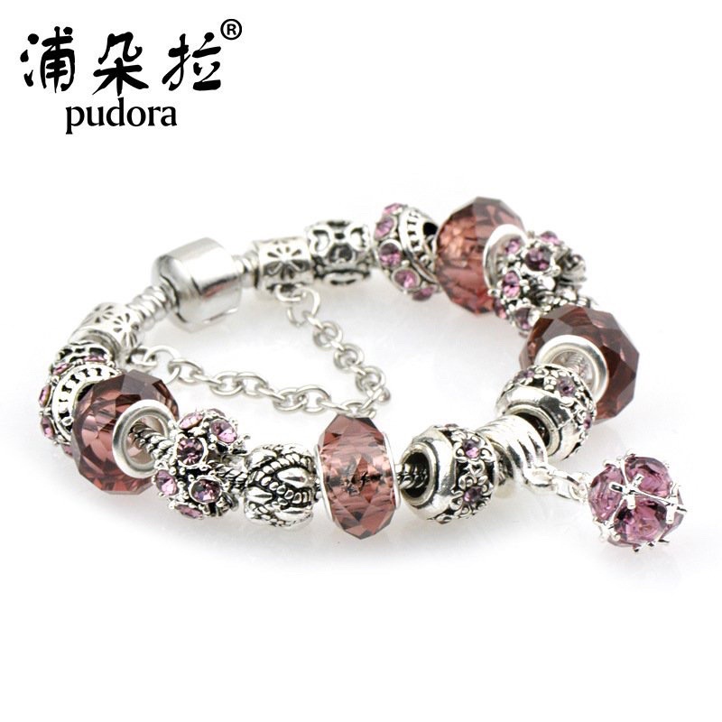 Lắc tay bạc Pandora Vòng tay bạc Sterling phong thuỷ dành cho cặp đôi đủ kích thước
