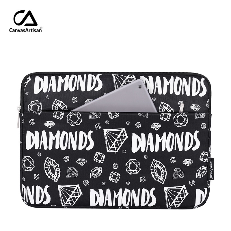 CanvasArtisan Túi đựng laptop chống thấm nước họa tiết kim cương dành cho Surface Air Pro 11/ 12/ 13/ 14/ 15 Inch