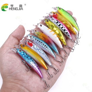 1 Mồi Câu Cá Giả Bằng Nhựa Cứng Mắt 3D 60mm / 4.5g