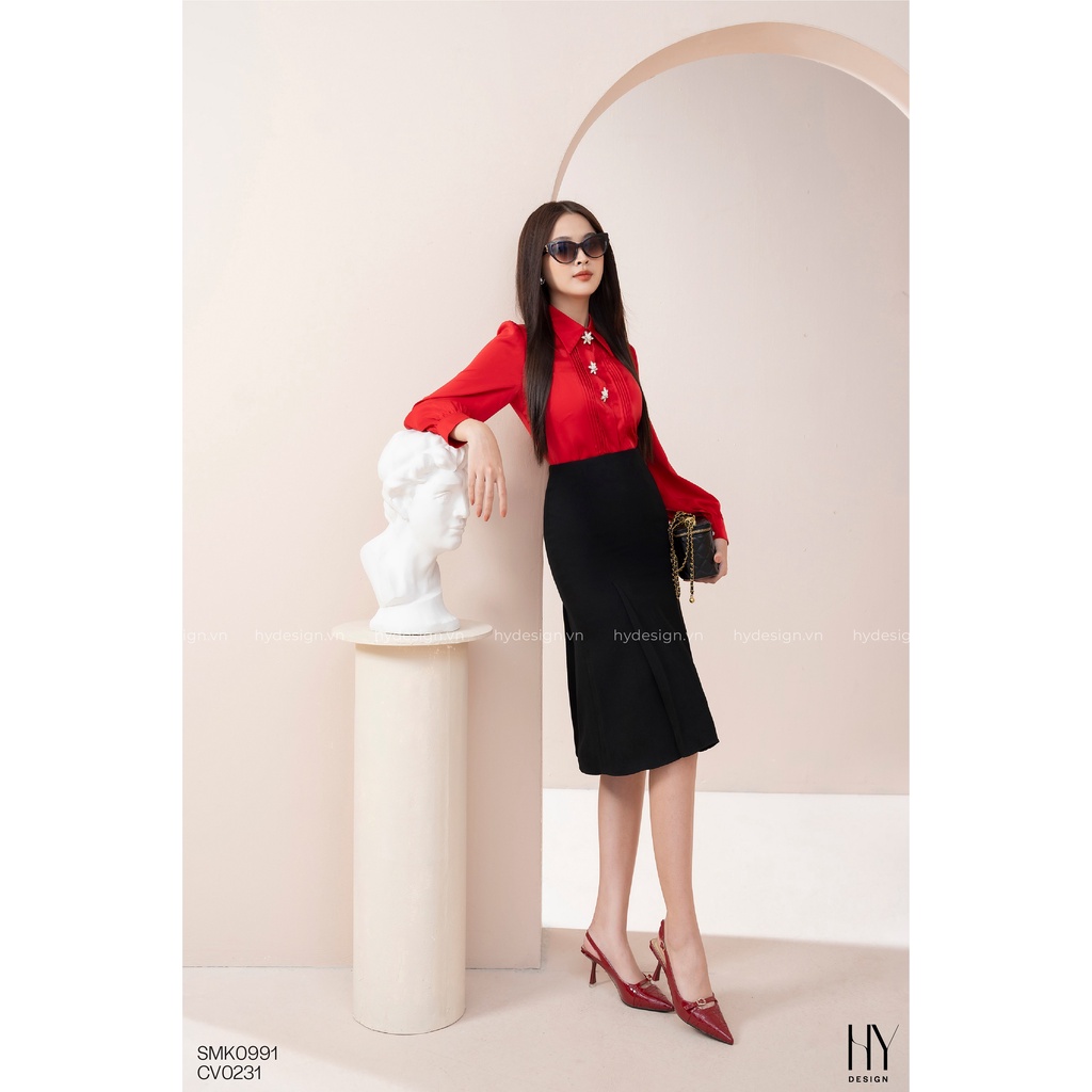 Áo sơ mi khuy đá cao cấp thiết kế sang trọng - SMK0991