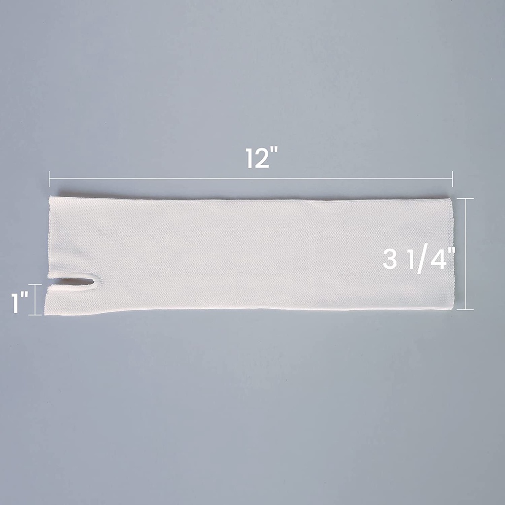 VELPEAU Cổ Tay Và Ngón Tay Cái Spica Stockinette (Gói 10 Cái) Vớ Cánh Tay Thoải Mái Bộ Bảo Vệ Da Bằng Vải Bông Tấm Lót Cổ Tay Và Ống Tay Quấn Sẵn Để Nẹp Vòng Đệm Khí Dây Đeo Tay