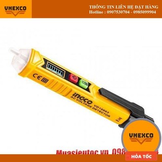 Bút thử điện âm tường không cần Tiếp Xúc - có màn hình hiển thị mức pin - Đầu dò led báo điện áp AC INGCO VD10003