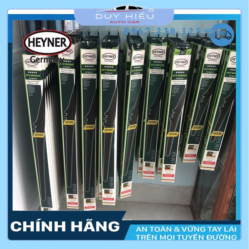 Gạt Mưa Ô TÔ Heyner Hybrid Nano Mềm Cao Cấp Chính Hãng Đức