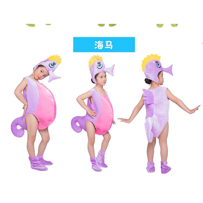 Bộ Đồ Hóa Trang Cá Mập / Sao Biển / Cá Hề / Cá Voi / Sư Tử Biển Dễ Thương Cho Bé