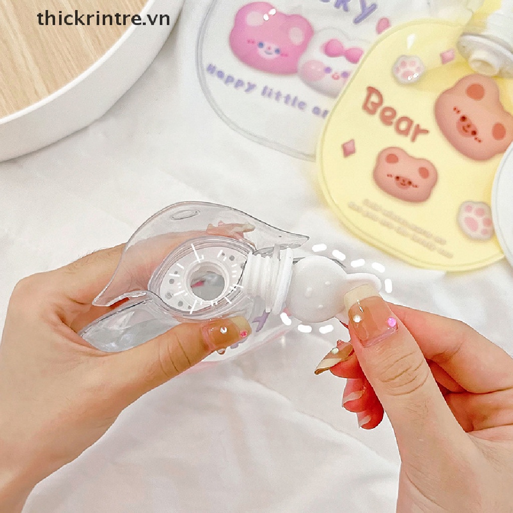 1 Bình Đựng Nước Nóng Mini Giữ Ấm Tay Họa Tiết Hoạt Hình Dễ Thương