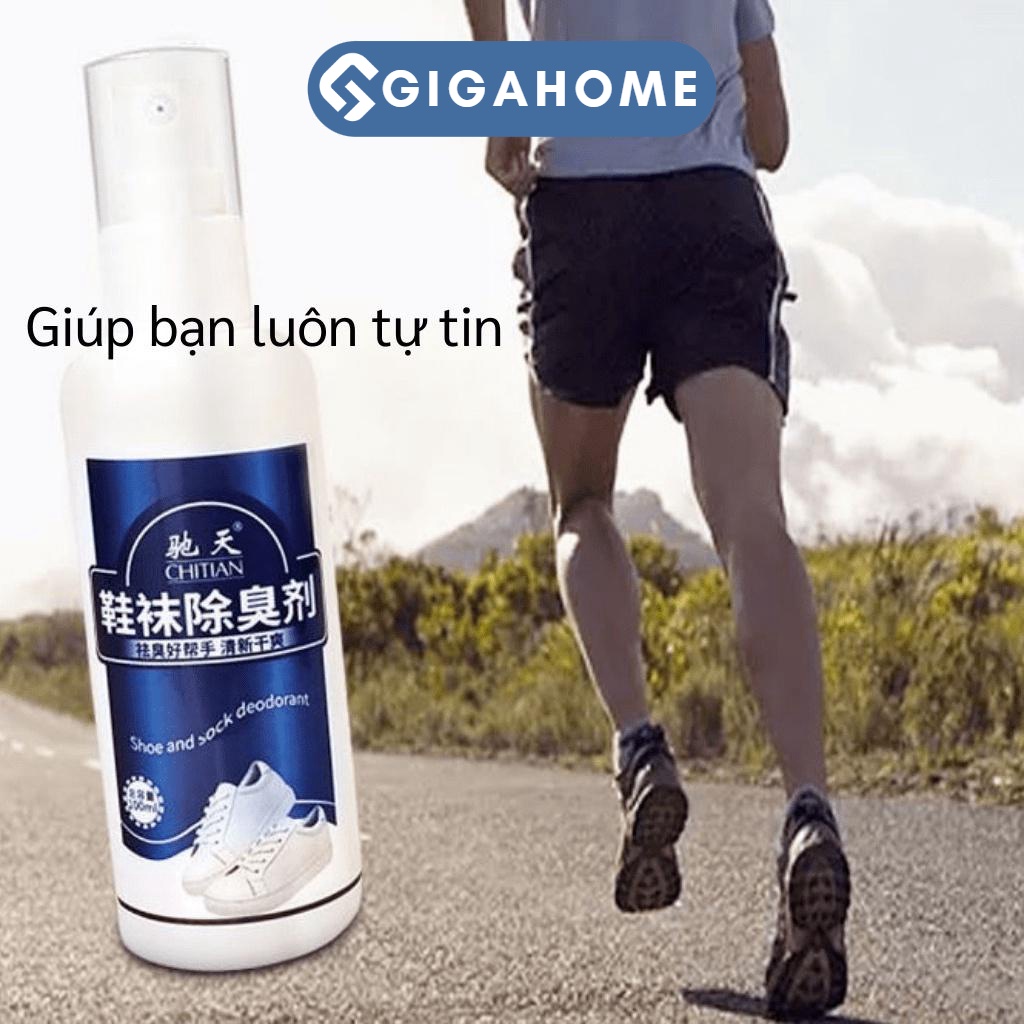 Lọ Xịt Khử Mùi Giày Nano Bạc GIGAHOME Tiêu Diệt Vi Khuẩn, Nấm Mốc 7035