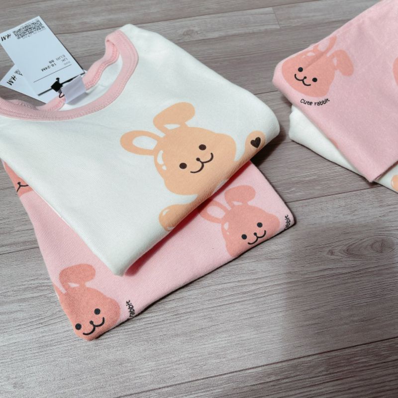 Set 2 bộ thỏ  thu đông chất zip cho bé - có buôn sỉ-SP 1991