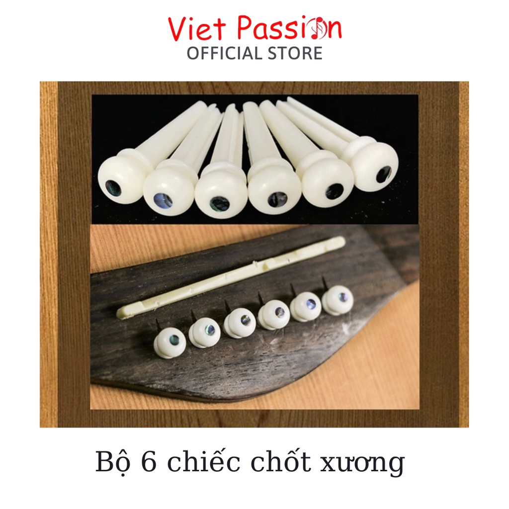Chốt dây đàn guitar chất liệu gỗ mun cao cấp Enzi