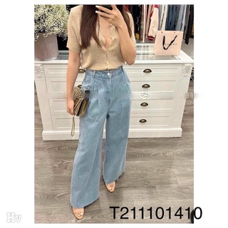 Quần jeans baggy nữ xếp ly