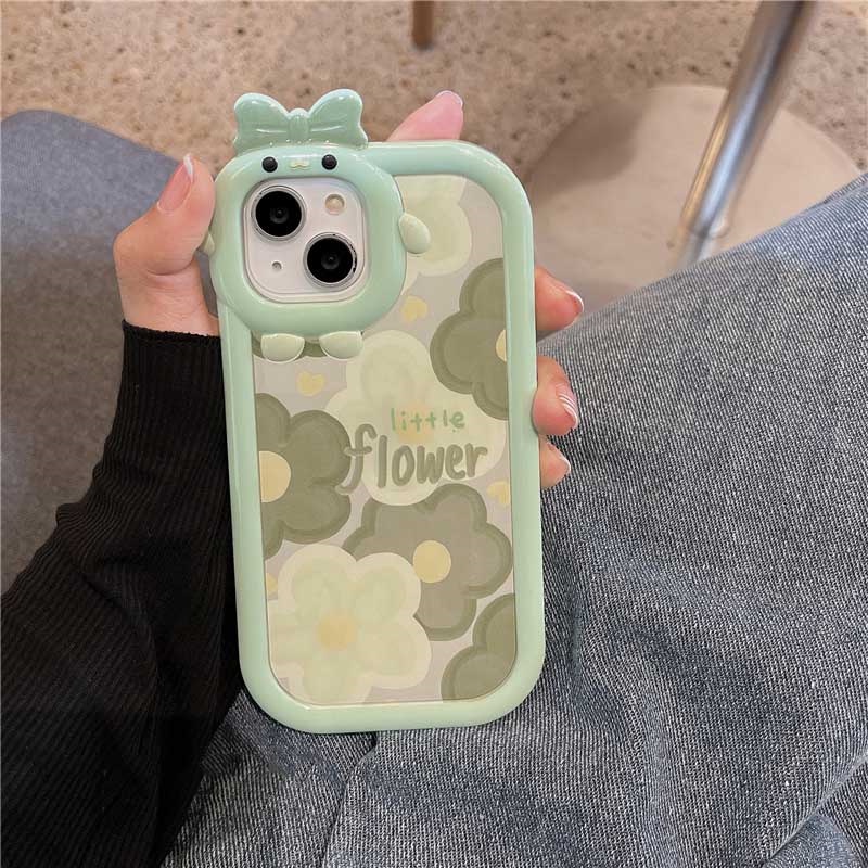 Ốp Điện Thoại Họa Tiết Hoa Và Quái Vật Cho IPhone 14 Pro Max IPhone13 Pro Max IPhone11 IPhone12 IPhoneXR XS 6 6S 7 8 Plus SE 2020