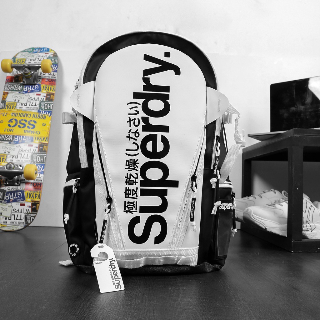 Balo Laptop Superdry Nam Nữ Chống Sốc Chống Nước Xuất Xịn Bảo Hành Trọn Đời Khóa Kéo Đường May Phụ Liệu Công Ty