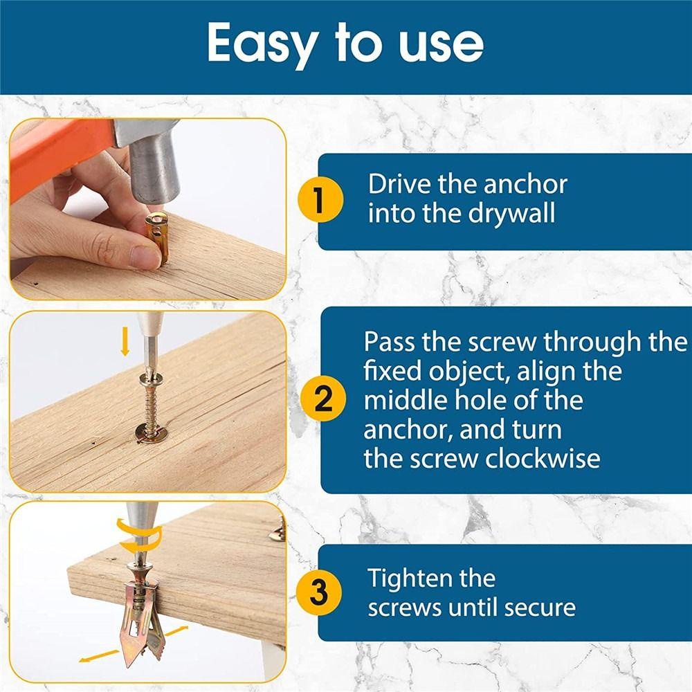 Set 20 Đinh Ốc Nối Dài Tường Chịu Được Sức Nặng Chất Lượng Cao