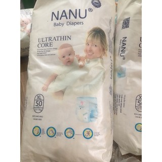 Tã bỉm quần nanu bịch 50 miếng size l/xl/xxl