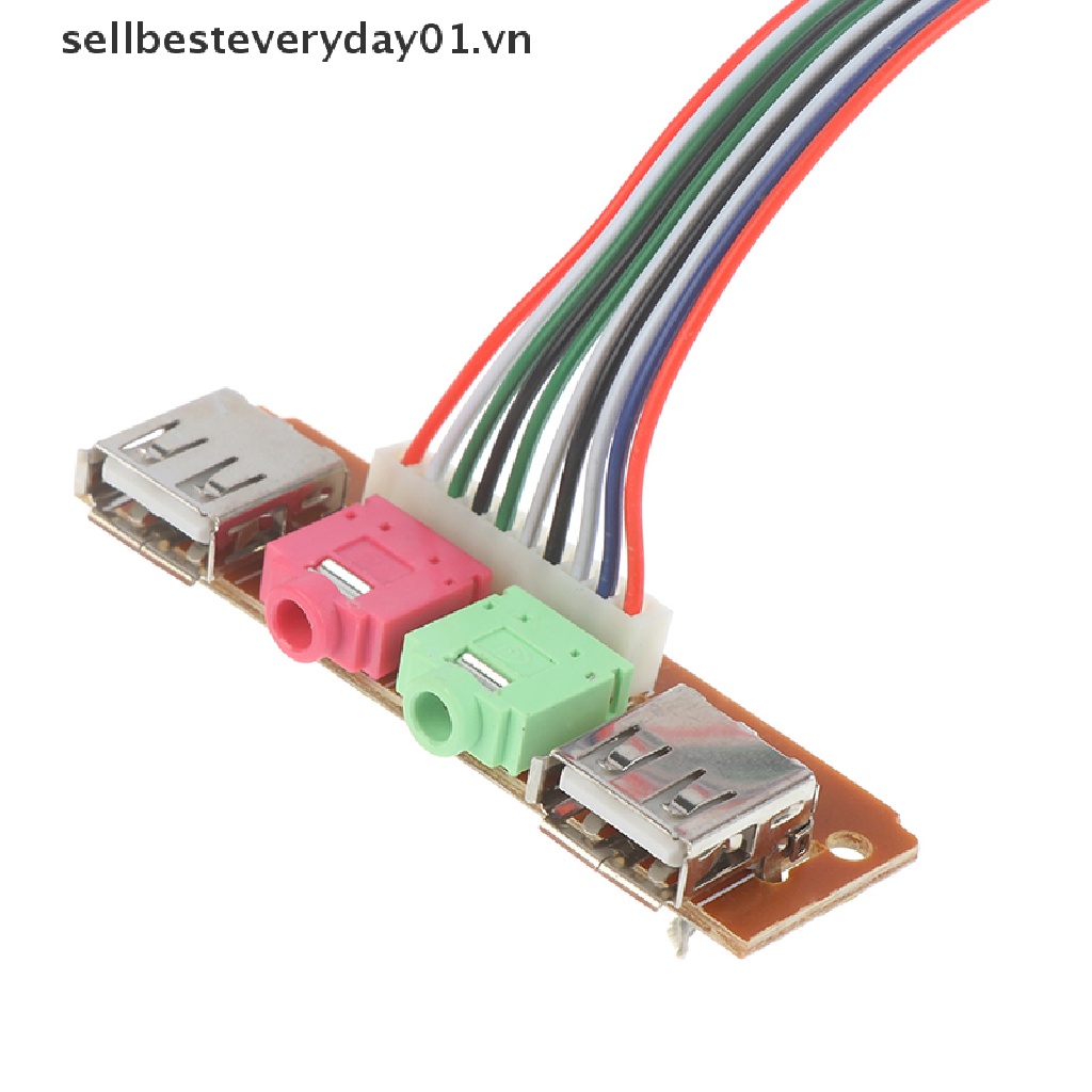 Qibest Bộ 2 Dây Cáp Âm Thanh USB 6.8CM Cho Máy Tính