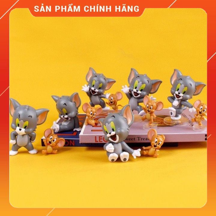 Mô hình đồ chơi nhân vật Tom and Jerry set 6 mô hình