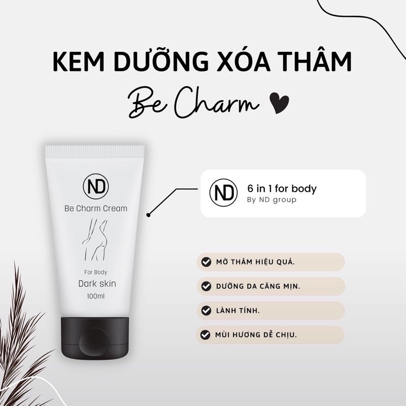 Kem giảm thâm mông vòng 3 ND be charm cream