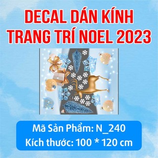 DECAL TRANG TRÍ GIÁNG SINH 2023 COMBO SỐ 11