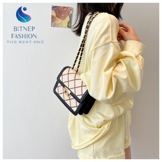 Túi xách đeo chéo nữ bitnep fashion thiết kế hoạ tiết kẻ,đi chơi đi du lịch dt003