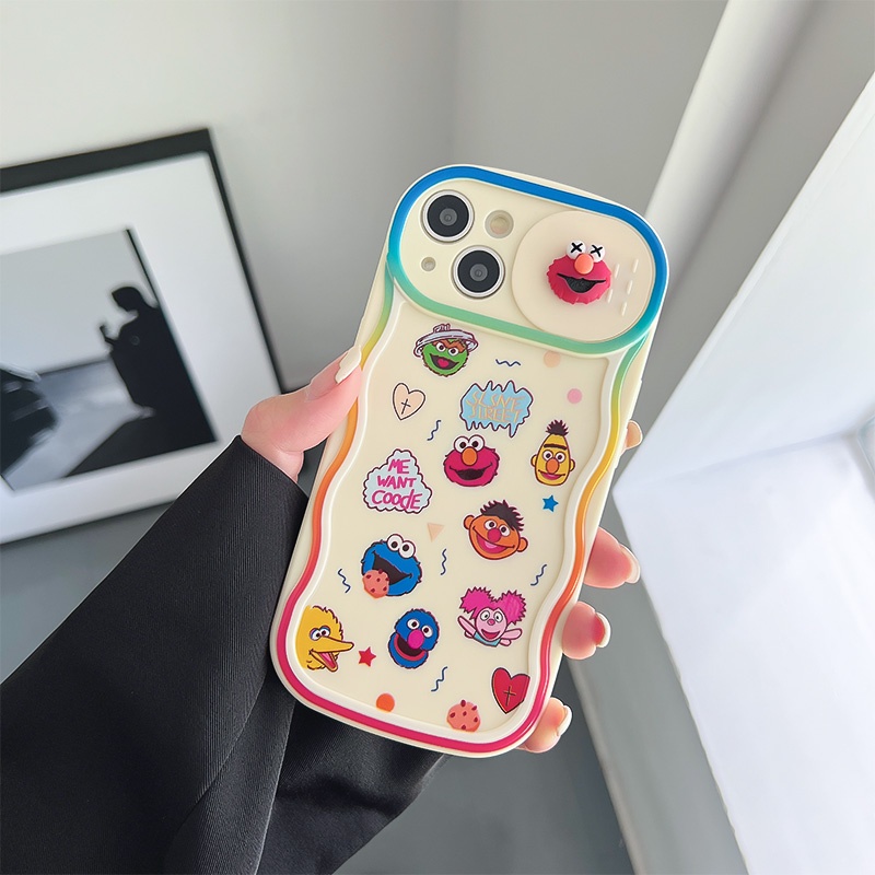 Ốp Điện Thoại Hình Sesame Street Sáng Tạo Cho iPhone 12 13 11 PRO MAX XR 11 12 PRO 13 PRO MAX14 14 PRO