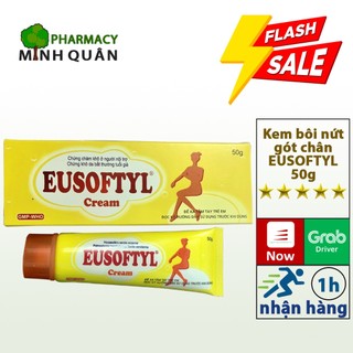 Kem bôi nứt gót chân, Eusoftyl Cream 50g dưỡng ẩm giúp làm mềm da, cải thiện chai sần, nứt nẻ gót chân, mờ vết rạn da